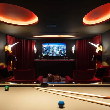 Villa Neo snooker table in the Entertainment Room